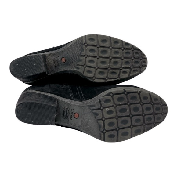 Blondo Womens Valli 2.0 Black Suede Waterproof Zip Ankle Booties Size 7.5 M - Picture 8 of 12